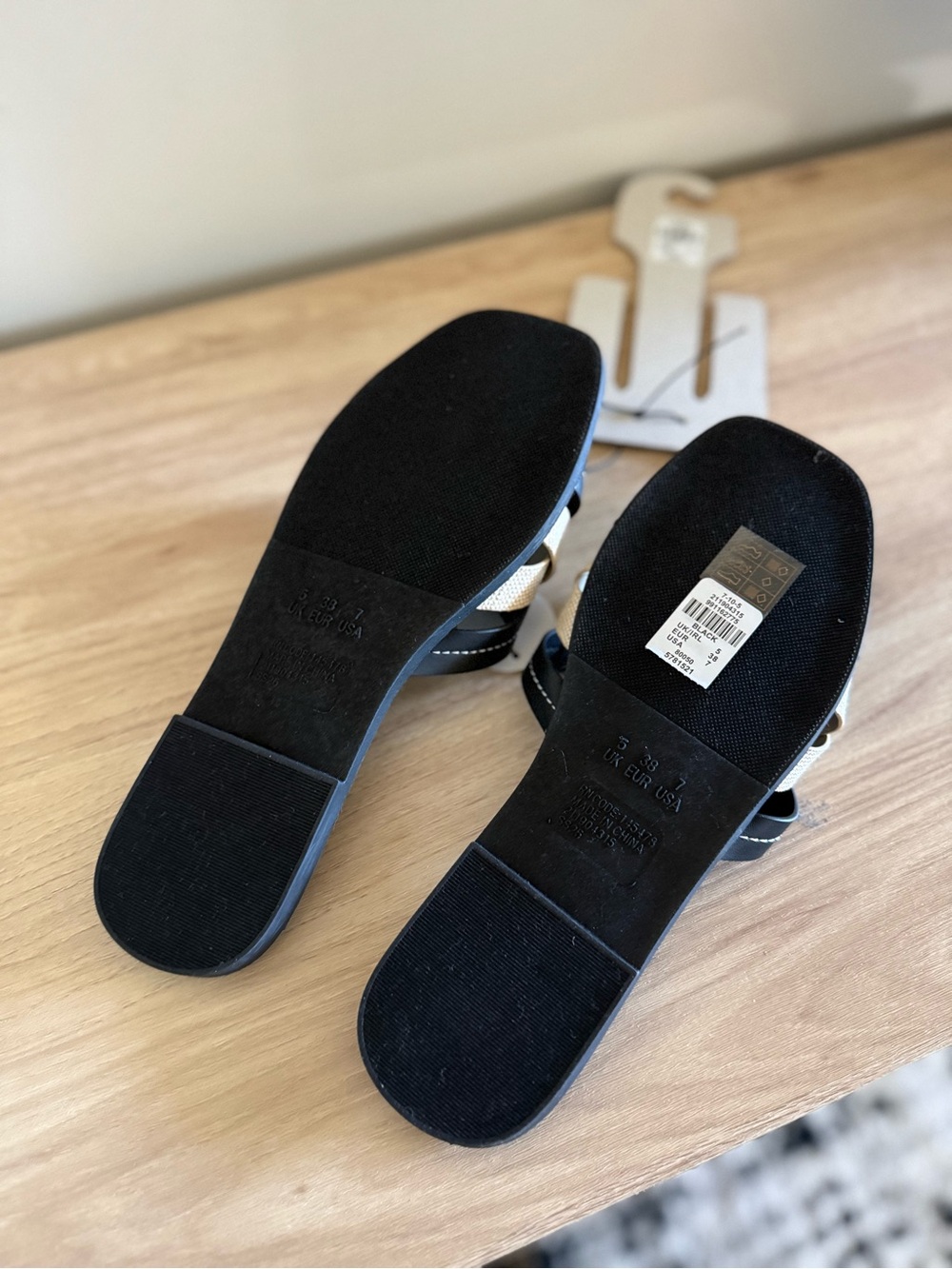 Primark Two-Tone Woven Strap Sandals – Size 7 - NWT - Picture 4 of 5